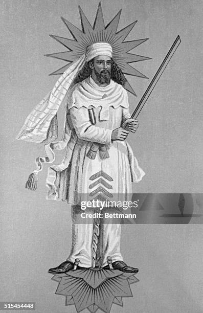 Zoroaster. Founder of the religion of Iranian People. Reconstruction by D.F.Karaka. Recognized by experts as the most authentic image of Zoroaster.