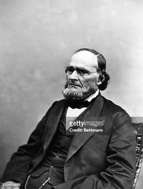 Portrait of Jesse Grant, father of Ulysses S. Grant. Undated photograph by Mathew Brady.
