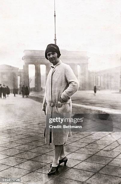 Margaret Sanger . Founder of the Birth Control League in Berlin.