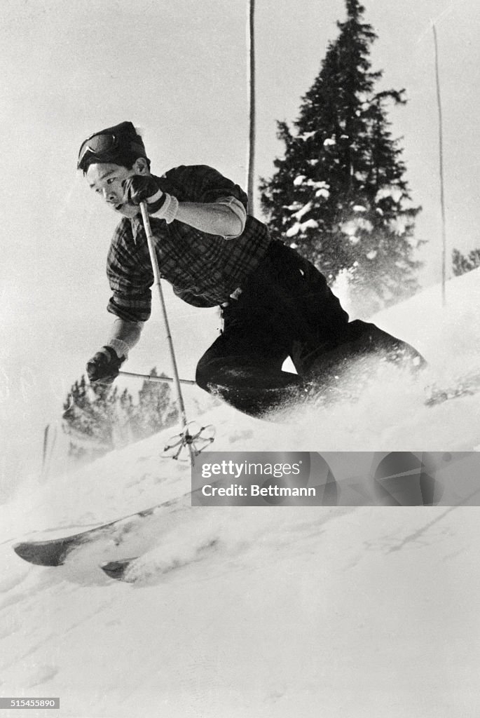Chiharu Igaya Skiing on Snow