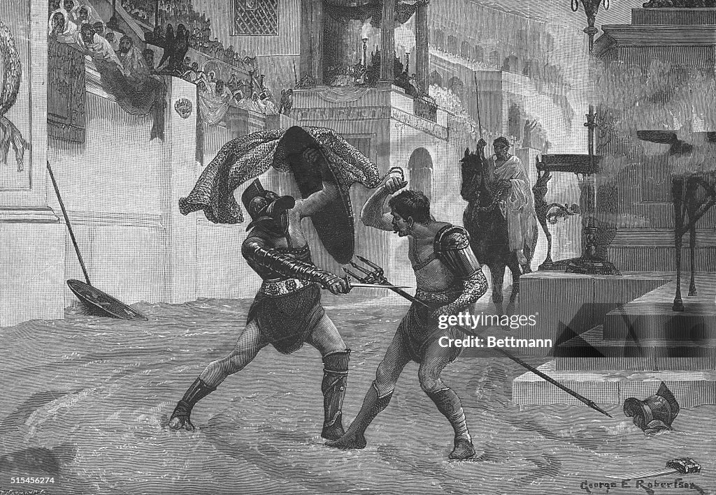 Gladiators Fighting