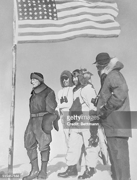 Admiral Richard E.. Byrd, world famed polar explorer who recently completed his fifth American expedition into the Antarctic, died of a heart seizure...