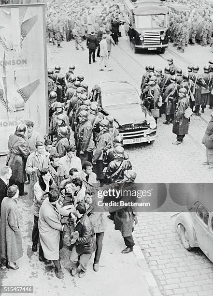 The arrival in Algiers of the new French Premier, Guy Mollet, was the signal for one of the worst riots the North African capital has experienced in...