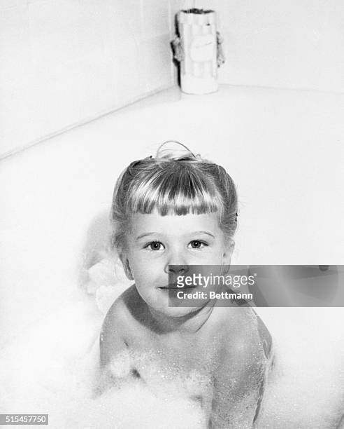 "Miss Bubble Bath of 1960" Los Angeles, Calif.: This picture which ranks high both technically and in reference to subject matter, was made by Edgar...