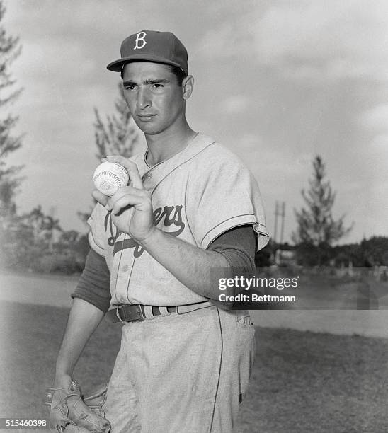 Dodger lefty Sandy Koufax, sensation of the training camp.