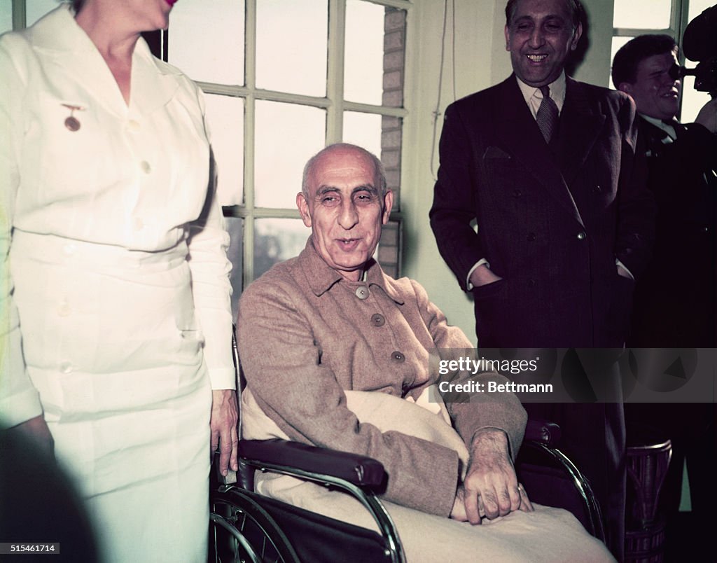 Mohammed Mossadegh Talking with Nurse