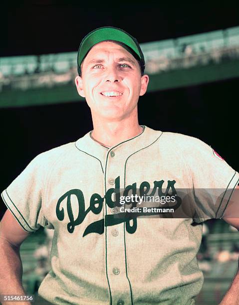 Gil Hodges of the Brooklyn dodgers is shown here.