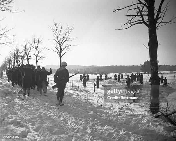 German POWs | Location: Baugnez, Belgium.