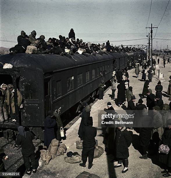 Russians erected a huge monument before Mukden Railway Station in honor of the achievements of Soviet tankmen. At the top of the structure is a real...