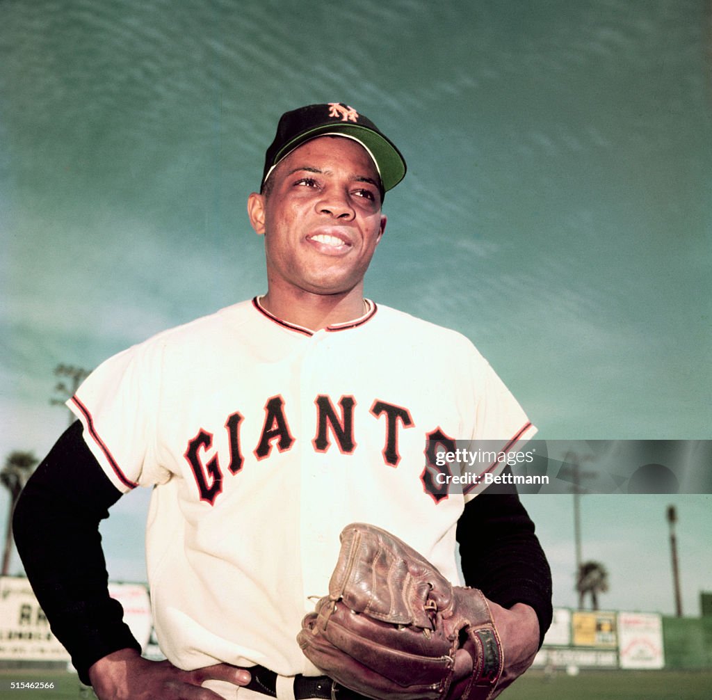 New York Giants Outfielder Willie Mays