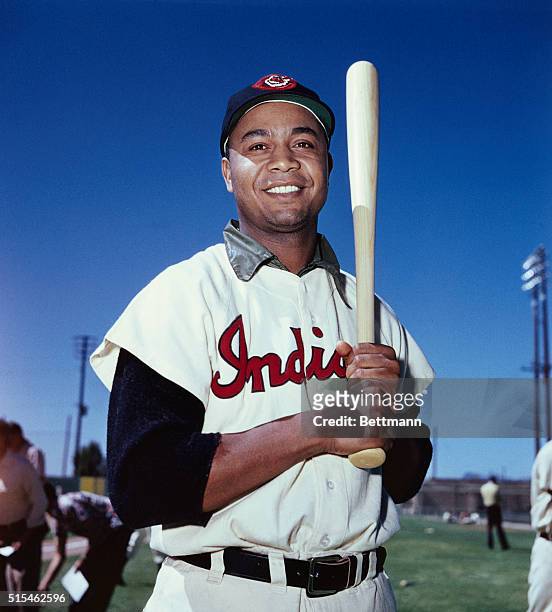 Portrait of Larry Doby of the Cleveland Indians