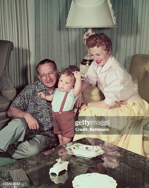 Jo Stafford, with her husband Paul Weston and their youngster.