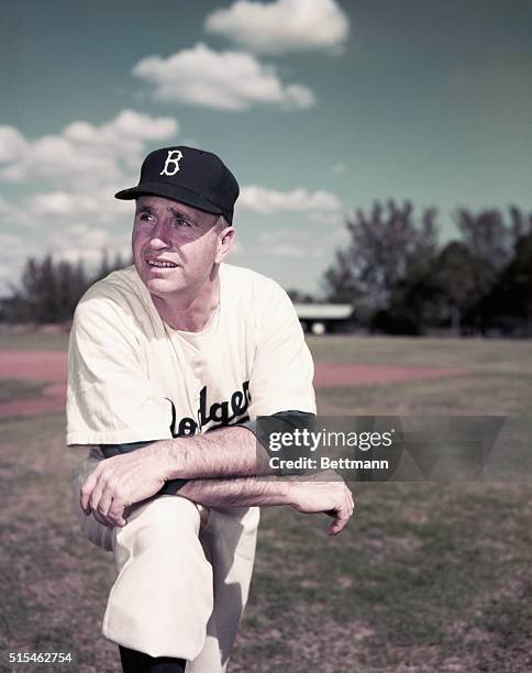 Walter Alston, manager of the Brooklyn Dodgers who led them to seven NL pennants and four World Series victories.