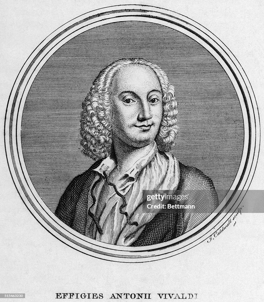 Portrait of Antonio Vivaldi by James Caldwall