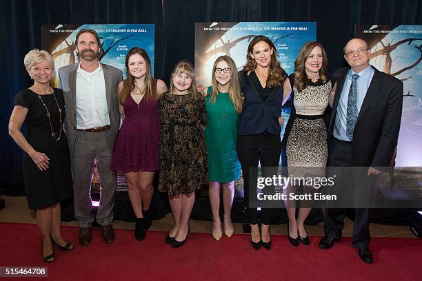 Boston welcomes Jennifer Garner, The Beam family and Dr. Samuel Nurko at the red carpet screening of "Miracles From Heaven" to benefit Boston...