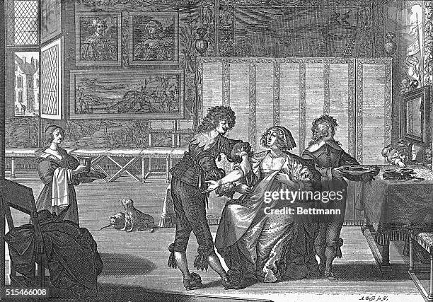 17th century prepares a woman for the old medical practice of leeching which is now obsolete.