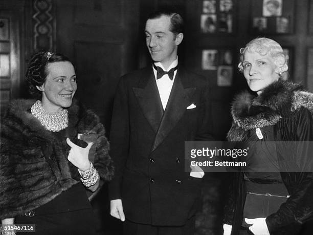 Mrs. F.E.Astaire with Lady and Lord Charles Cavendish. Undated photograph.