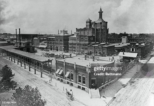 St. Louis, Missouri: Late 19th century Anheuser Busch Brewery.