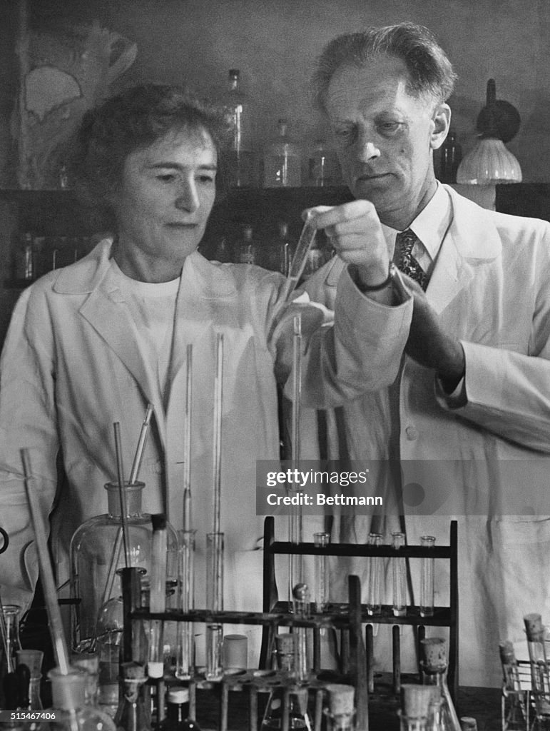 Gerty and Carl Cori in Their Laboratory
