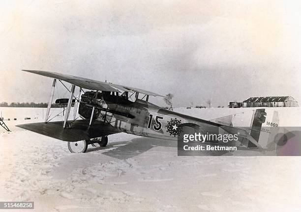 Spad fighter plane, a French biplane that was the choice of U.S. Aviators in France during World War I.