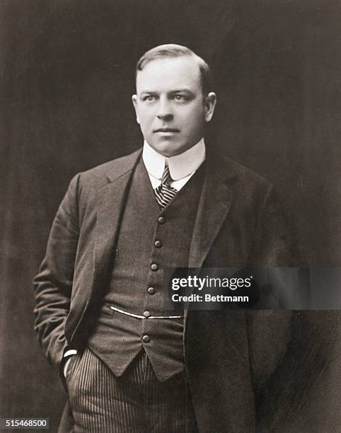 Mackenzie King in 1919, is pictured, at the age of 44. Mackenzie was a Canadian statesman and Prime Minister .