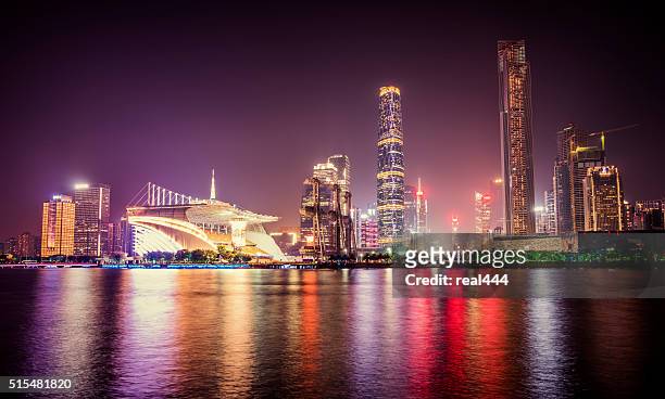 china guangzhou cityscape - guangzhou stock pictures, royalty-free photos & images