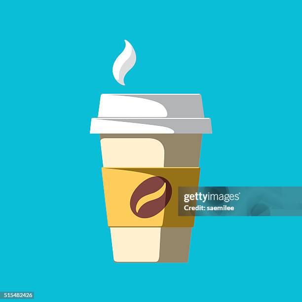 paper coffee cup - junk food vector stock illustrations