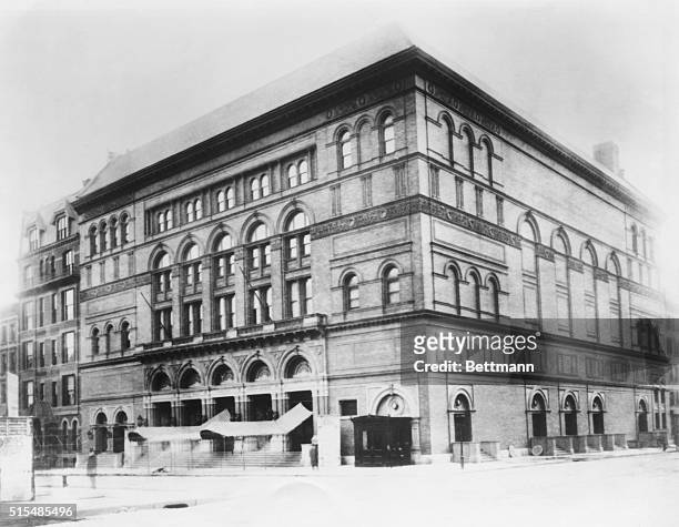 Carnegie Hall as it looked at its opening.