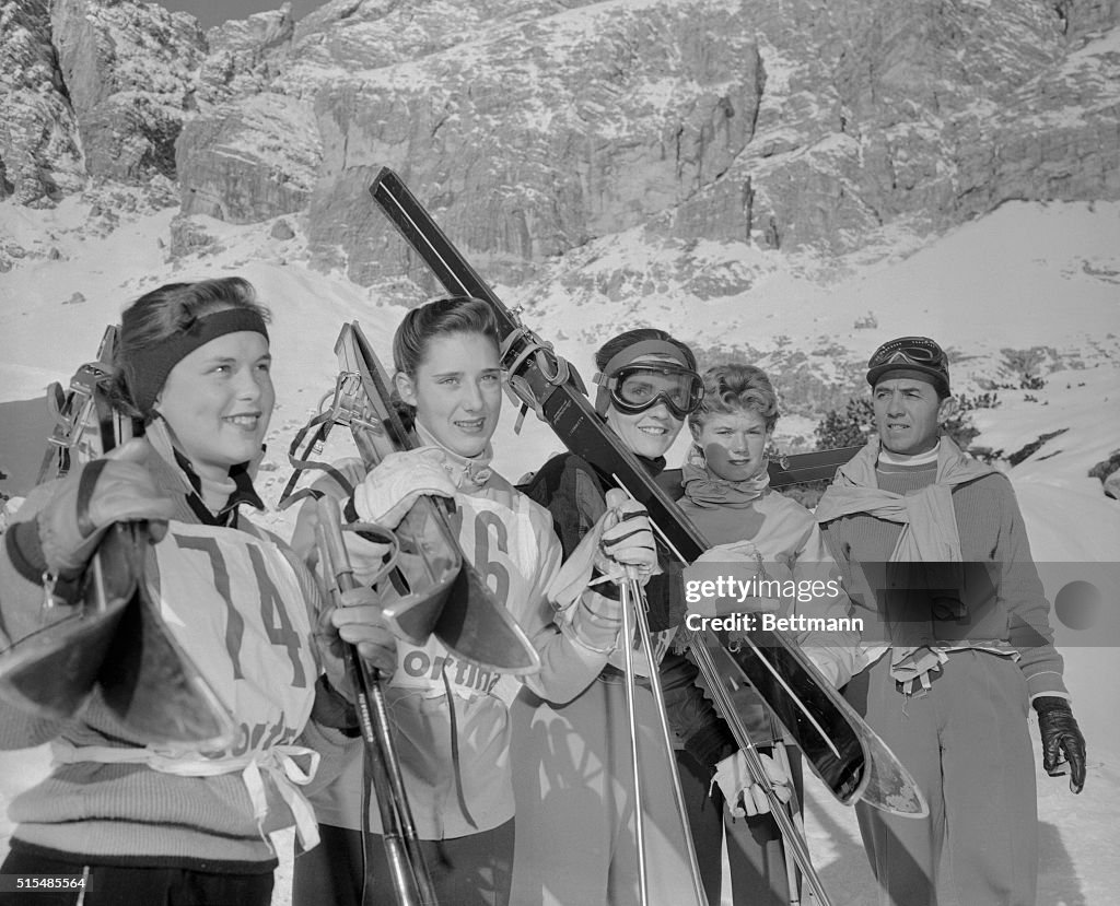 Members of the Olympic Ski Team
