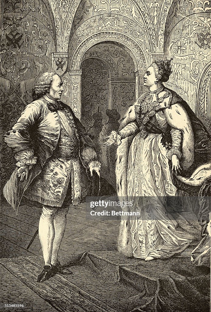 Denis Diderot and Catherine II "The Great"