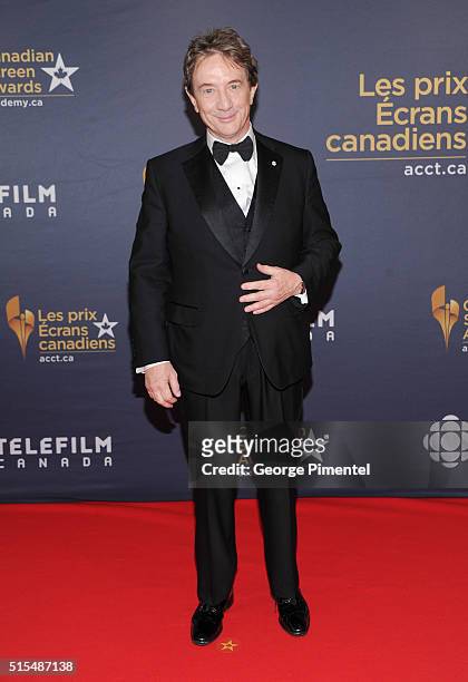 Martin Short arrives at the 2016 Canadian Screen Awards at the Sony Centre for the Performing Arts on March 13, 2016 in Toronto, Canada.