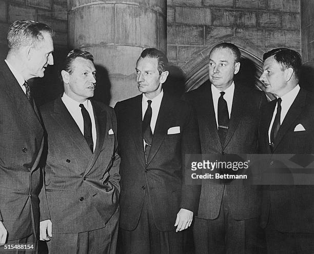 June 8, 1960 - New York: About 1,500 persons, including his five sons, attended the memorial service for John D. Rockefeller Jr. In Riverside Church....