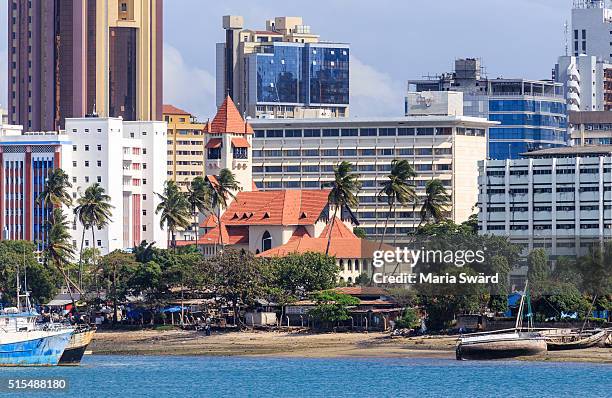 skyline dar es salaam, tanzania - tanzania stock pictures, royalty-free photos & images