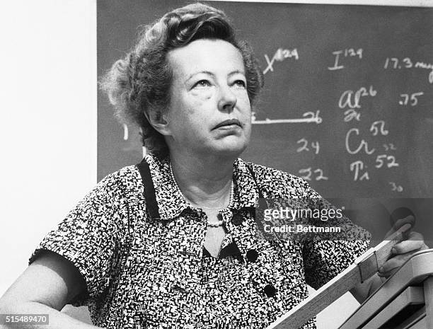 Dr. Maria Goeppert Mayer of the University of California was named a co-winner of the 1963 Nobel Prize for Physics. She and Prof. Hans D. Jenson of...