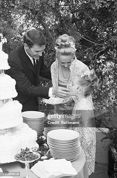 Real happy couple Tippi Hedren, Hollywood film star and Mayor of Universal City, and talent agent and manager Noel Marshall. That's because they were...