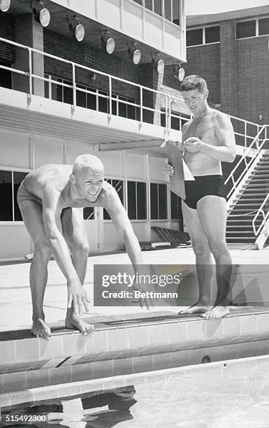 East Lansing, Mich.: Lance Larson, El Monte, Calif., became the top hope in freestyle sprints for America's swimming team at the Olympic games this...