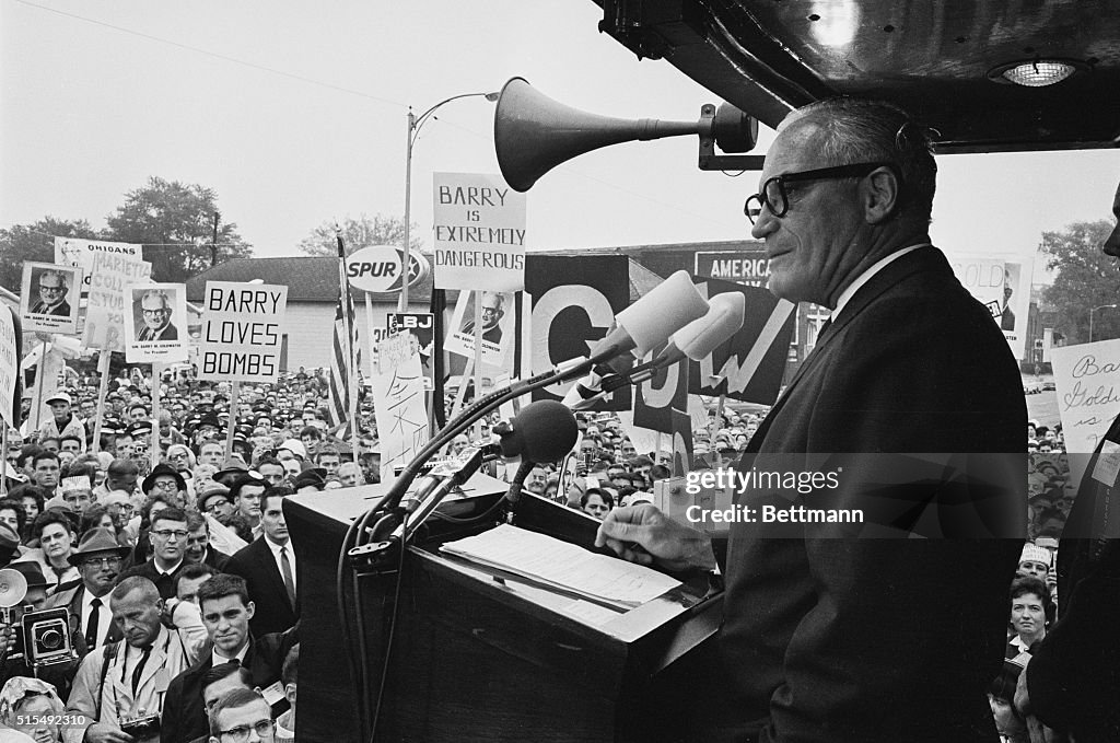 Senator Barry Goldwater Campaigning