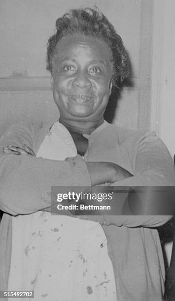 Police said Mrs. Berth Lee Franklin shown here 12/11, fired the shot that killed Sam Cooke, a popular singer with the teenage set, when he kicked in...