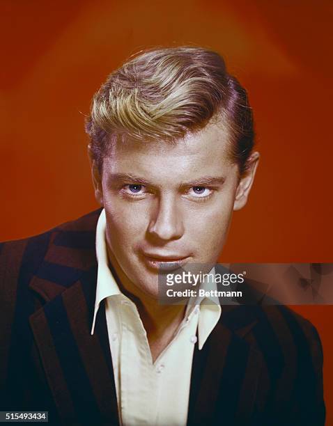 New York, NY: Actor of Troy Donahue, close-ups, also at pool full body shot.