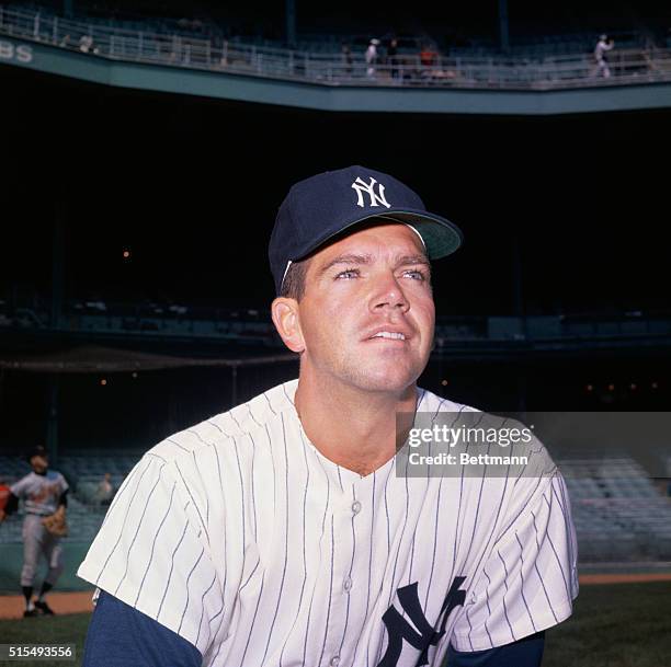 Close up of Bobby Richardson who was the starter and second baseman for the New York Yankees.