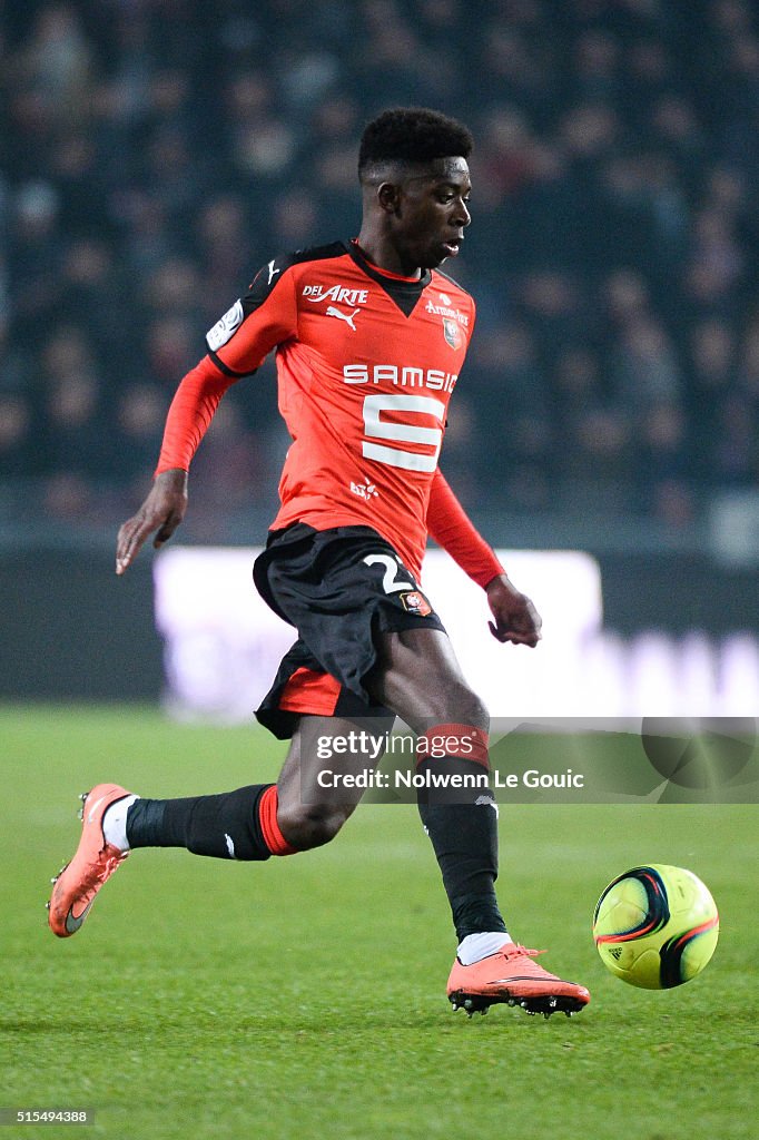 Dembele Rennes Ousmane Dembele of Rennes during the French Ligue 1 match between ...