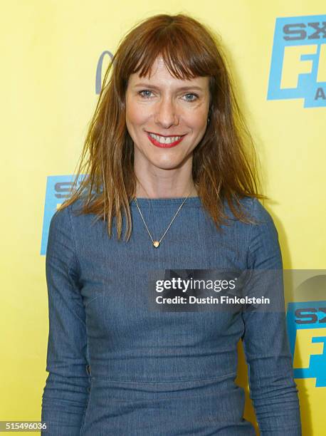 Actress Dolly Wells attends the premiere of "Black Mountain Poets" during the 2016 SXSW Music, Film + Interactive Festival at Alamo Lamar D on March...