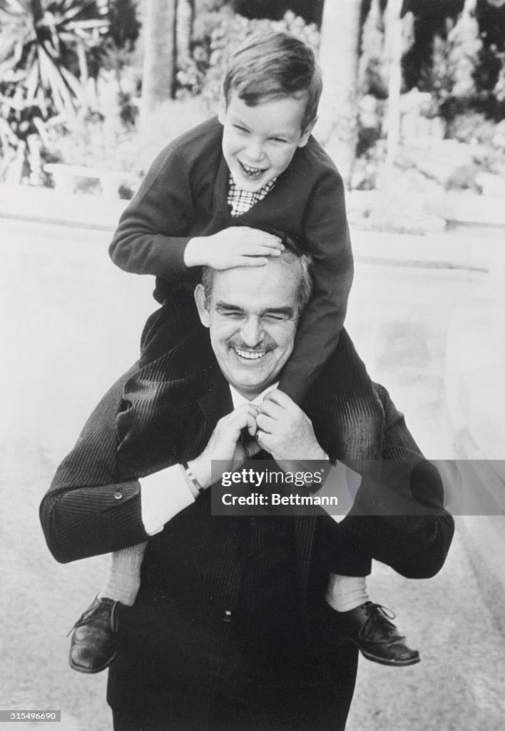 Prince Rainier Hugging Albert