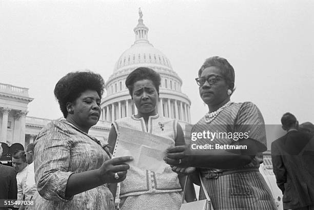 The House of Representatives met today to affirm seating of its Mississippi members, as Civil Rights demonstrators massed in silent support of their...