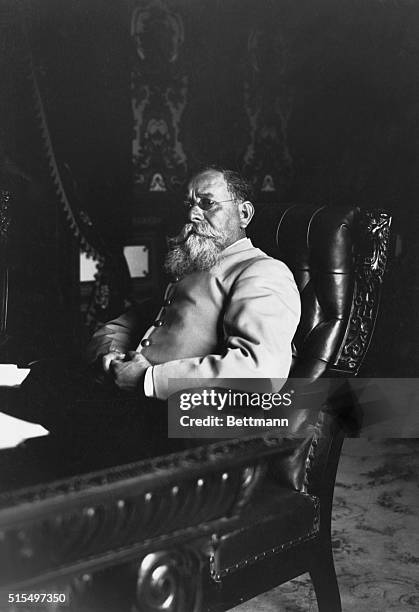Mexico: Mexican Rebel Troops At Durango. Gen. Carranza in his temporary headquarters at Durango.