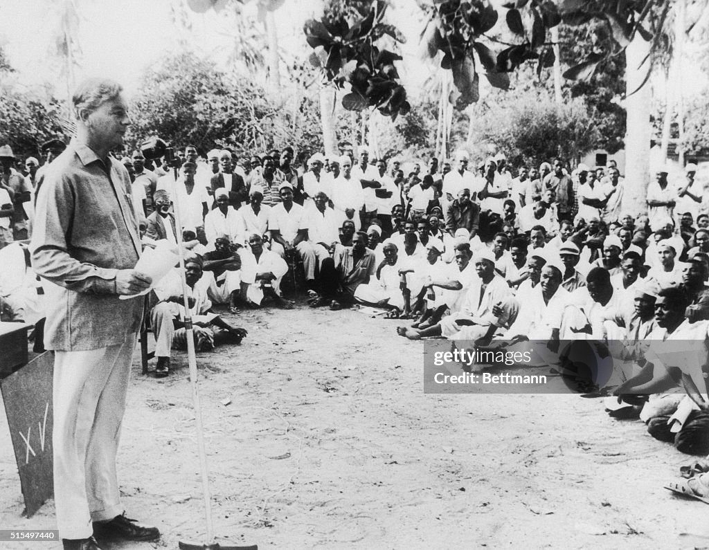 Derek Bryceson, Tanzanian Minister of Health and the only white... News