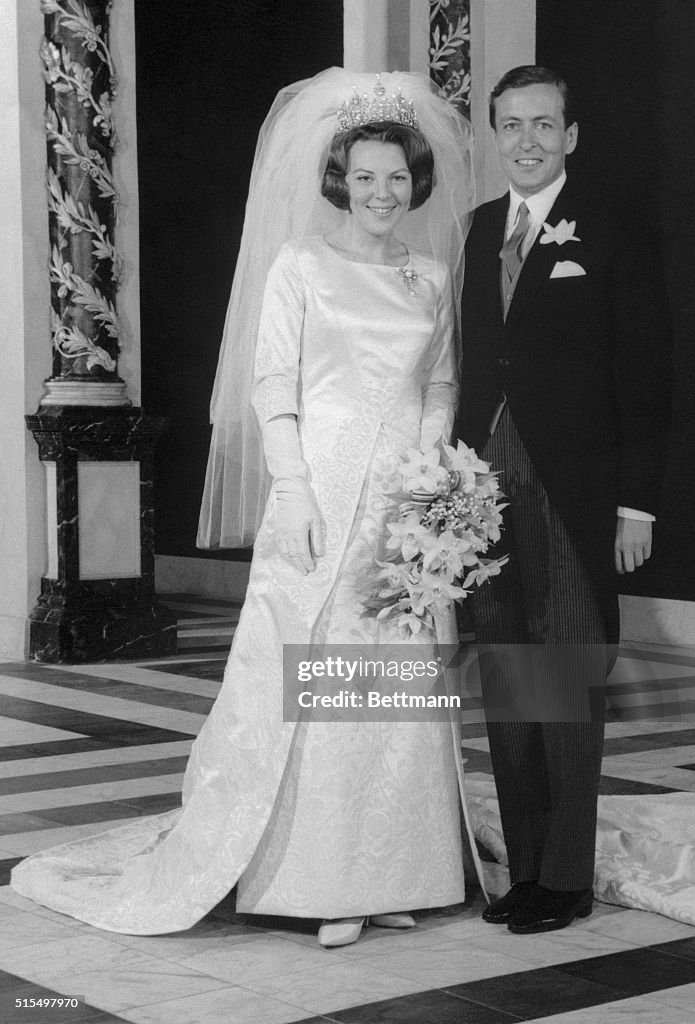 Wedding Portrait of Princess Beatrix and Claus von Amsberg