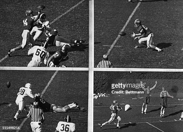 Here's the razzle-dazzle forward-lateral pass play which gave Georgia a come-from-behind one-point victory over 1964 National Champions Alabama....
