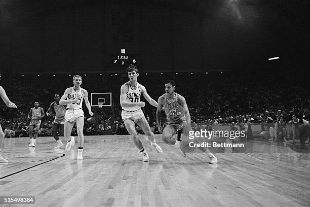 Kentucky plays Texas Western in the 1966 NCAA Basketball Tournament.