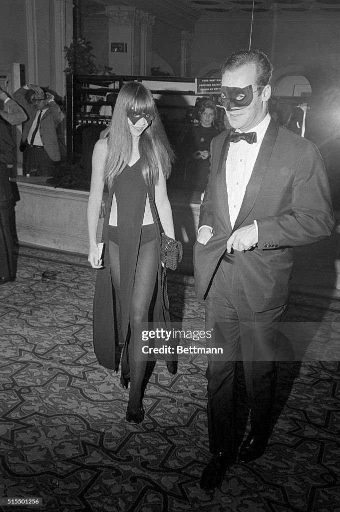 Model Penelope Tree Attending Costume Ball